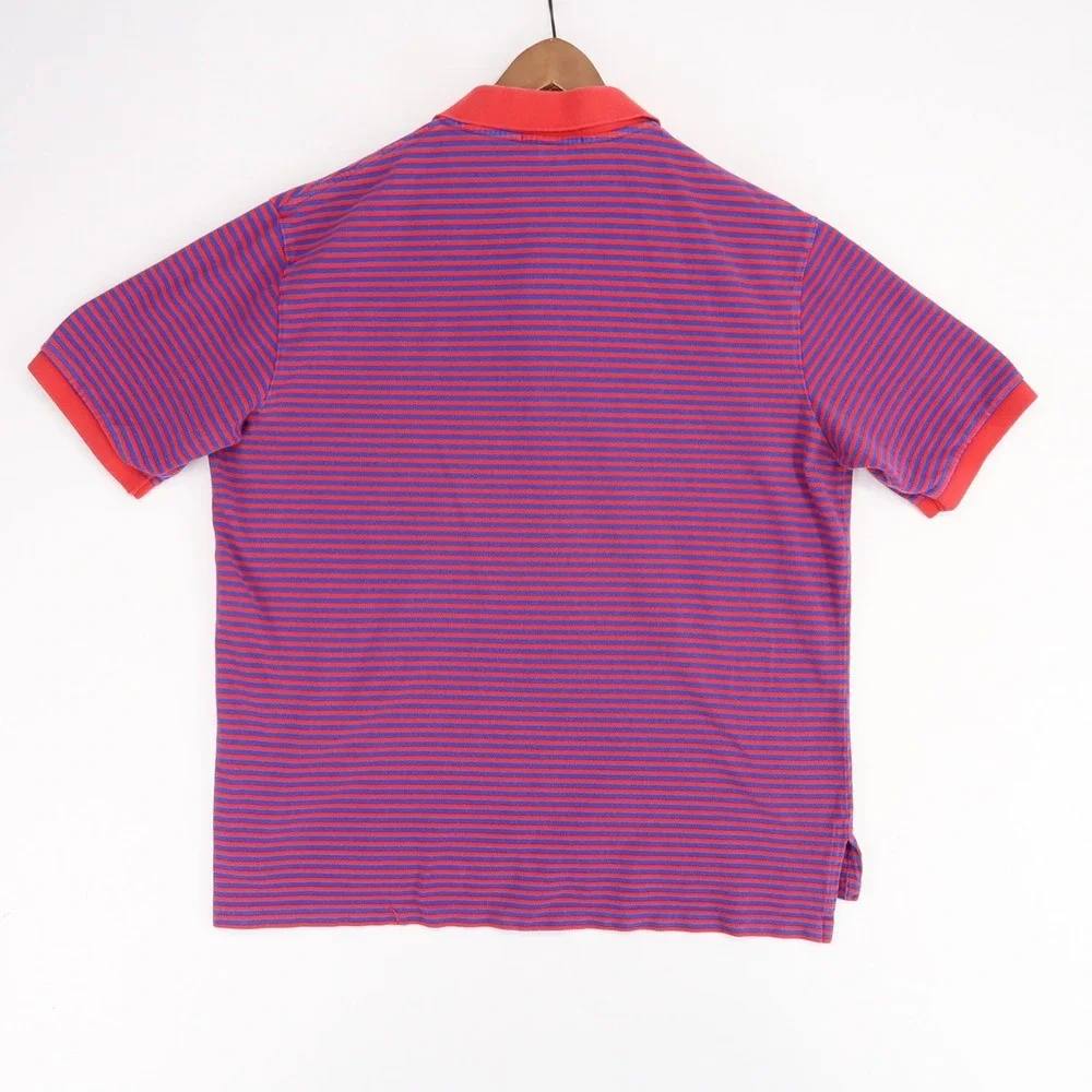 Vintage Polo Ralph Lauren Polo Shirt Men XLT  Striped Short Sleeve‎ Pique Y2K
